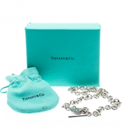Pre Owned Tiffany & Co. Sterling Silver Chain Toggle Necklace 
