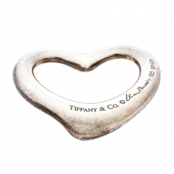 Pre Owned Tiffany & Co. Elsa Peretti Open Heart Silver Pendant