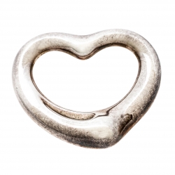 Pre Owned Tiffany & Co. Elsa Peretti Open Heart Silver Pendant
