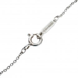 Pre Owned Tiffany & Co. 1837 Interlocking Circles Silver Pendant Necklace