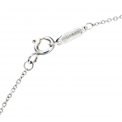 Pre Owned Tiffany & Co. 1837 Interlocking Circles Silver Pendant Necklace