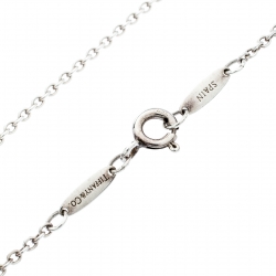 Pre Owned Tiffany Twist Clover Charm Silver Pendant 