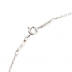 Pre Owned Tiffany Twist Clover Charm Silver Pendant 