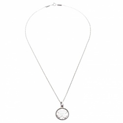 Pre Owned Tiffany Twist Clover Charm Silver Pendant 