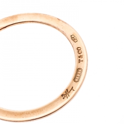 Pre Owned Tiffany & Co. Rose Gold Tone Rubedo Metal Hoop Earrings