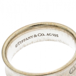 Pre Owned Tiffany & Co. 1837 Sterling Silver Band Ring Size 60