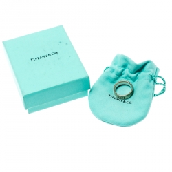 Pre Owned Tiffany & Co. 1837 Sterling Silver Band Ring Size 60