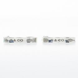 Pre Owned Tiffany & Co. 1837 Narrow Hoop Silver Earrings