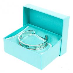 مملوكة مسبقًا Tiffany & Co. 1837 Elements Silver Cuff Bracelet 16 CM
