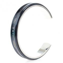 مملوكة مسبقًا Tiffany & Co. 1837 Midnight Titanium Silver Cuff Bracelet 16 CM