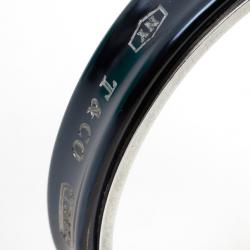 مملوكة مسبقًا Tiffany & Co. 1837 Midnight Titanium Silver Cuff Bracelet 16 CM
