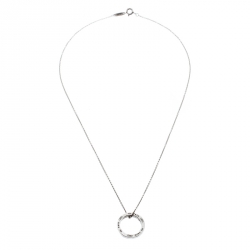 Pre Owned Tiffany & Co. 1837 Circle Silver Pendant Necklace