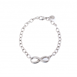 Pre Owned Tiffany & Co. Infinity Silver Chain Link Bracelet