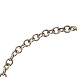 Pre Owned Tiffany & Co. 1837 Lock Silver Chain Link Pendant Necklace