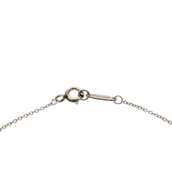 Pre Owned Tiffany & Co. Return to Tiffany Mini Double Heart Tag Silver Pendant Necklace