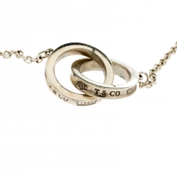 Pre Owned Tiffany & Co. 1837 Interlocking Circles Silver Bracelet