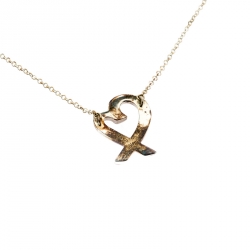 Pre Owned Tiffany & Co. Paloma Picasso Loving Heart Silver Pendant Necklace