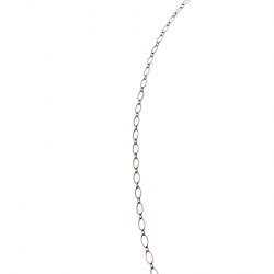 Pre Owned Tiffany & Co. Key Silver Oval Chain Link Long Pendant Necklace