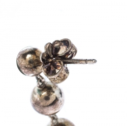 Pre Owned Tiffany & Co. Retired Graduated Bead Silver Drop Earrings