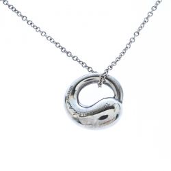 Pre Owned Tiffany & Co. Elsa Peretti Eternal Circle Silver Pendant Necklace