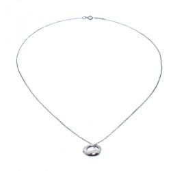 Pre Owned Tiffany & Co. Elsa Peretti Eternal Circle Silver Pendant Necklace