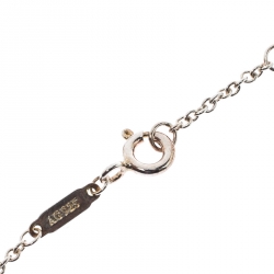 Pre Owned Tiffany & Co. Tiffany 1837 Silver Rubedo Interlocking Circles Chain Bracelet