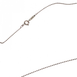 Pre Owned Tiffany & Co. Knot Key Pendant Enamel Silver Necklace