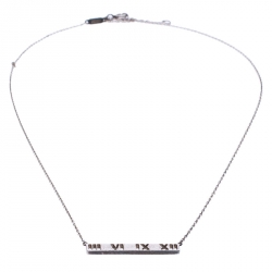 Pre Owned  Tiffany & Co. Atlas Bar Silver Pendant Necklace