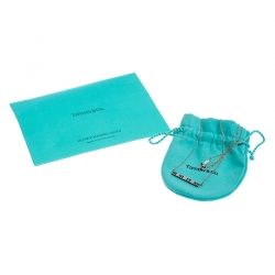 Pre Owned  Tiffany & Co. Atlas Bar Silver Pendant Necklace