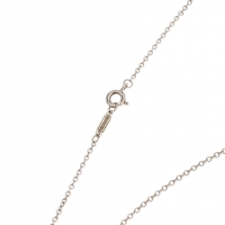 Pre Owned Tiffany & Co. 1837 Interlocking Circles Silver Lariat Pendant Necklace