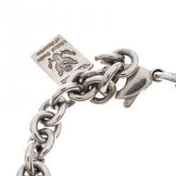 Pre Owned Tiffany & Co. Travel Charms Silver Chain Link Bracelet