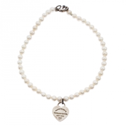 Tiffany small hot sale pearl bracelet