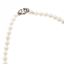 Pre Owned  Tiffany & Co. Pearl Return To Tiffany Silver Heart Tag Bracelet