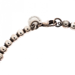 Tiffany & Co. Return to Tiffany Enamel Heart Tag Silver Beads Bracelet