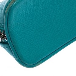 Pre Owned Tiffany & Co. Turquoise Leather Pencil Case