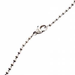 Pre Owned Tiffany & Co. Sterling Silver Oval Key Pendant Necklace