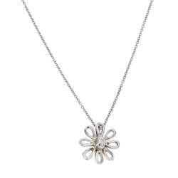 Pre Owned Tiffany & Co. Paloma Picasso Daisy Silver Pendant Necklace