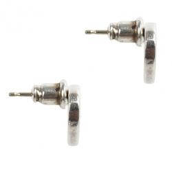 Pre Owned Tiffany & Co. Heart Shaped Silver Earrings