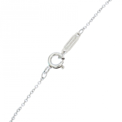 Pre Owned Tiffany & Co. Return to Tiffany Mini Double Heart Tag Enamel Silver Pendant Necklace