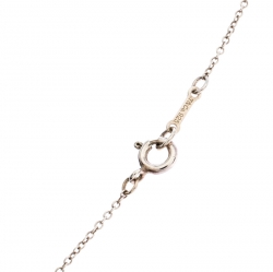 Pre Owned Tiffany & Co. Paloma Picasso Enamel Heart Silver Pendant Necklace