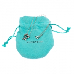 Pre Owned Tiffany & Co. Paloma Picasso Loving Heart Silver Pendant Necklace