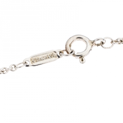 Pre Owned Tiffany & Co. 1837 Interlocking Circles Silver Pendant Necklace