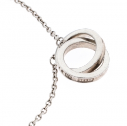 Pre Owned Tiffany & Co. 1837 Interlocking Circles Silver Bracelet