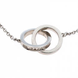 Pre Owned Tiffany & Co. 1837 Interlocking Circles Silver Bracelet