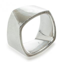 Pre Owned Tiffany & Co. Silver Frank Gehry Torque Ring Size 58