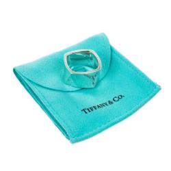 Pre Owned Tiffany & Co. Silver Frank Gehry Torque Ring Size 58