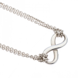Pre Owned Tiffany & Co. Infinity Silver Pendant Necklace