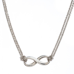 Pre Owned Tiffany & Co. Infinity Silver Pendant Necklace