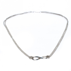 Pre Owned Tiffany & Co. Infinity Silver Pendant Necklace