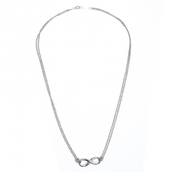 Pre Owned Tiffany & Co. Infinity Silver Pendant Necklace